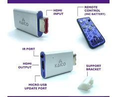 Gamecube hdmi adapteris, skirtas originaliai nintendo gamecube konsolei su gcvideo programine įranga - palaiko 2x linijų dvigubinimą - nuotolinio valdymo pultas įtrauktas - paprastas gamecube hdmi „plug &amp; play“ sprendimas kaico
