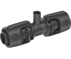 Gardenia Gardena Micro-drip-system T-jungtis purkštukams: 13 mm vamzdžių ir purkštuko jungtis, automatinis augalų laistymas, greita ir paprasta jungimo technologija, daugkartinio naudojimo (13206-20)