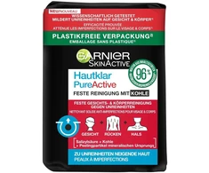 Garnier Firm Cleansing valomasis muilas be plastiko su anglimi ir salicilo rūgštimi probleminei odai, sumažina dėmeles vos per savaitę, Skinactive, Skin Clear, 100 g