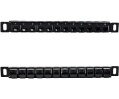 Geeekpi 12 prievadų patch panelis, 0.5u Cat6 tinklo patch panelis, skirtas Deskpi Rackmate T1/t0/t2 montavimui į stelažą ir 10 colių serverių stelažui/tinklo spintai