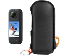 Generisch dėklas insta360 x4 professional, apsauginis dėklas insta360 x4 su kabliuku, kameros dėklas insta360 x4, apsauginis dėklas insta360 x4 veiksmo kameros priedams (juodas), juodas, paprastas