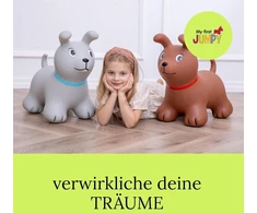 Gerardo's Toys šokinėjantis pilkas šuo