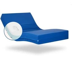 Lova Gerialife® geriatrinis ligoninės sąnarių čiužinys | 3 cm viskoelastinis putplastis | Vandeniui atsparus higieninis užvalkalas (90x200)