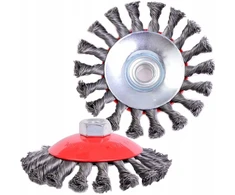 Germaflex Šlifavimo šepetys su M14 sriegiu, 125mm, plieno, susuktas
