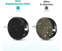 Getalong True Hepa filtras su (2) aktyvintos anglies filtro pakeitimais, suderinamas su Levoit oro valytuvu Lv-h132, Lv-h132-rf ir suderinamas Geniani kvapų šalinimo priemonės pakeitimas, dalis G-2000
