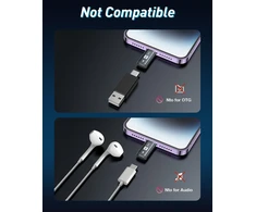 Gianac usb c į lightning adapteris (2 vnt.), lightning usb c adapteris 36 w greitas įkrovimas, skirtas iphone 14 13 12 11 pro max, ipad pro/air 5/mini 6, ipod, netinka otg/audio