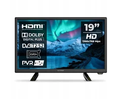 Gigabyte Nešiojamas 19 colių televizorius Kiano Ks19t su Dvbt2 imtuvu, Led, 12v laidu