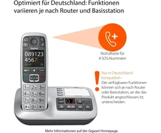 Gigaset E560a belaidis Dect telefonas su atsakikliu