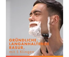Gillette Fusion5 16 atsarginių peiliukų su platesne drėkinamąja juostele, užtikrinančia sklandų slydimą, ir 5 peiliukais neįtikėtinai švariam ir patogiam skutimui