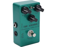 Gitaros pedalas, nešiojamas reguliuojamas overdrive efektų pedalas metalinis efektų įrenginys gitaros efektų pedalas su led