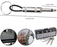 Gitaros raktų laikiklis, sieninis raktų laikiklis, muzikanto raktų laikiklis, gitaros kištuko raktų pakabukas, gitaros raktų pakabukas, gitaros grifo kabliukai sienai, dovana muzikos mylėtojams (4 vnt.)