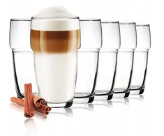 Glasmark aukštos, stiklinamos stiklinės kavai, arbatai, latte, sultims, vandeniui 300 ml | 6 vnt.