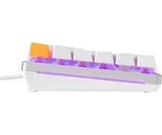 Glorious Gaming Gmmk 2 Full Size (96%) – mechaninė žaidimų klaviatūra, aliuminio rėmas, pritaikoma, doubleshot klavišų dangteliai, Glorious Fox jungikliai, klavišų Rgb apšvietimas, Šiaurės šalių Qwerty išdėstymas - balta