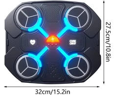 Gobesty muzikos bokso treniruoklis, bluetooth bokso treniruoklis su muzika, bokso treniruočių įranga su muzika, išmanus bokso treniruoklis montuojamas ant sienos, elektroninė bokso treniruočių įranga su bokso pirštinėmis