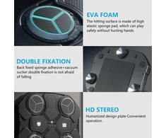 Gobesty muzikos bokso treniruoklis, bluetooth bokso treniruoklis su muzika, bokso treniruočių įranga su muzika, išmanus bokso treniruoklis montuojamas ant sienos, elektroninė bokso treniruočių įranga su bokso pirštinėmis