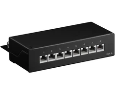 Goobay 96105 Cat 6 Mini/desktop patch panelis, 8 prievadai