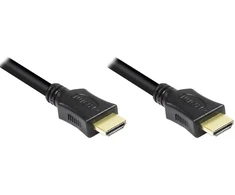 Good Connections Hdmi kabelis su Ethernet, paauksuoti 24k kištukai ir varis, 0.75 m, juodas