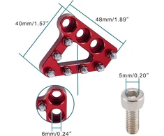 Goofit raudoni motociklo galiniai stabdžių pedalų antgaliai, kojos svirties stabdžių pedalų antgaliai Cnc aliuminio pakaitalas, skirtas 125–500 k16 k18 nc sx sxf exc excf xc xcw xcf sx sxf exc excf daugumai kiniškų dirt pitbike