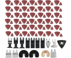 Gop priedai, bosch multitool, christmas juodas, universalūs ir preciziški, 100 panardinamų pjovimo diskų rinkinys, didelio tikslumo universalus osciliuojantis multitool pjovimo įrankis, numatytasis