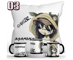 Gorillaz magiškas puodelis ir pagalvė su Jūsų vardu