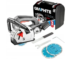 Graphite elektrinis betono frezeris 1320w lagaminas + 2 diskai