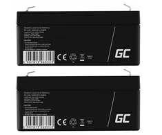 Green Cell 2x 6v 3.4ah Žalias Cell Agm Vrla priežiūros nereikalaujantis akumuliatorius svarstyklėms Ups žaislams