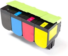 Green2print tonerio rinkinys, 4 kasetės, 1 x 3000, 3 x 2300 puslapių, skirtas Lexmark Cx317dn, Cx417de, Cx517de, Cs317dn, Cs417dn, Cs517de