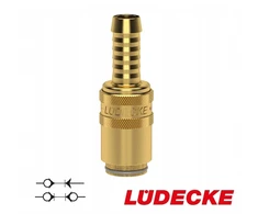 Greita jungtis temperatūros reguliavimo vožtuvas Dn 6 Ludecke žarna 13 mm Ms - Hasco Z8