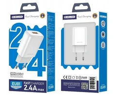 Greitas Usb įkroviklis 2.4a universalus telefonų greitam įkrovimui Usb-a