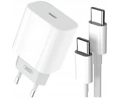 Greitasis 20w tinklo įkroviklis telefonui + usb-c 1m kabelis