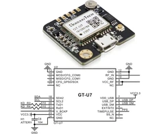 Gt-u7 gps modulis, didelio jautrumo gt-u7 imtuvo modulis su ipex antena, 3.6v-5v gps modulis suderinamas su palydoviniu mikrovaldikliu neo-6m, skirtas arduino eeprom