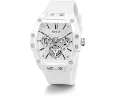 Guess vyriškas madingas laisvalaikio tonneau deimantinis 43 mm laikrodis