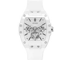 Guess vyriškas madingas laisvalaikio tonneau deimantinis 43 mm laikrodis