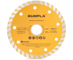 Gunpla deimantinių pjovimo diskų rinkinys, 3 vnt., skersmuo 115 mm - 22,23 mm skylė deimantinis pjovimo diskas plytelėms, betonui, plytoms, stogo čerpėms, granitui ir klinkeriui