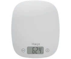 Haepi, elektroninės virtuvinės svarstyklės su dideliu tikslumu 5000g/1g, taros / skysčio funkcija, modernus dizainas, didelis lcd ekranas, baterijos įtrauktos