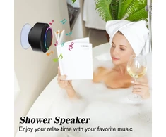Kompiuterio kolonėlės Haissky nešiojama bluetooth kolonėlė, nešiojama vandeniui atspari belaidė kolonėlė su siurbtuku, laisvų rankų sistema, įmontuotas mikrofonas