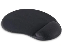 Hama ergonomiškas pelės kilimėlis su riešo atrama (gelinis pelės kilimėlis, atminties putos, patvarus pelės kilimėlis su riešo atrama, pelės kilimėlis, neslystantis, universalus kompiuterio pelės kilimėlis, skirtas stalui) juodas