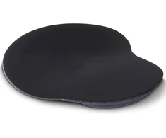 Hama ergonomiškas pelės kilimėlis su riešo atrama (gelinis pelės kilimėlis, atminties putos, patvarus pelės kilimėlis su riešo atrama, pelės kilimėlis, neslystantis, universalus kompiuterio pelės kilimėlis, skirtas stalui) juodas