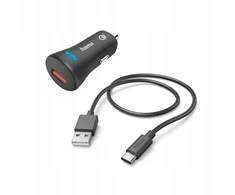 Hama Qualcomm Quick Charge 3.0 19,5 W + Usb-c kabelis