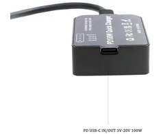 Hangton D-tap į Usb-c Pd 100w 20v galios keitiklio adapteris, skirtas Sony Dslr fotoaparatų monitoriams telefonams nešiojamiesiems kompiuteriams Type C, 12-16.8v V-lock Gold Mount baterijai, dvikryptis greitas įkroviklis