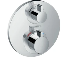 Hansgrohe Ecostat S termostatinis maišytuvas paslėptam montavimui su integruotu uždarymo/perjungimo vožtuvu #15758000