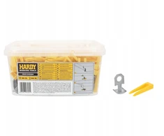 Hardy Klipsai 100 vnt + Pleištai 100 vnt kibirėlyje
