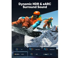 Hdmi 2.1 prailginimo laidas, 8k 60hz, 4k 120hz, 48gbps, pilkas, 0.3m
