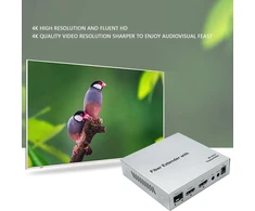 Hdmi per šviesolaidinį ilgintuvą, profesionalus optinis 20 km 4k 60 hz kvm siųstuvas-imtuvas žaidimų konsolėms, kompiuteriams, monitoriams ir televizoriams (eu kištukas)