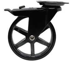 Headbourne 4 x Designer Roll blizgus juodas Vintage Series 10 cm 6 stipinų 8300e