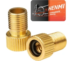 Henmi dviračio ventilio adapteris su sandarinimo žiedu, dv sv į av, adapteris prancūziškam ventiliui, dviračio ventilio adapteris į automobilio ventilį, sclaverand dunlop ventilis į schrader ventilio adapterį, dviračio ventilio adapteris