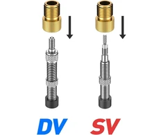 Henmi dviračio ventilio adapteris su sandarinimo žiedu, dv sv į av, adapteris prancūziškam ventiliui, dviračio ventilio adapteris į automobilio ventilį, sclaverand dunlop ventilis į schrader ventilio adapterį, dviračio ventilio adapteris