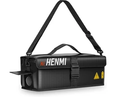 Henmi Ebike akumuliatoriaus krepšys, 1000 °c ugniai atsparus saugiam laikymui, transportavimui, įkrovimui, 41 x 13 x 12 cm