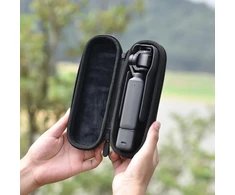 Hensych nešiojamas mini pu odinis kelioninis dėklas, skirtas osmo pocket 3, vandeniui atspari rankinė, kūno krepšys, apsauginis laikymo krepšys, skirtas osmo pocket 3 panoraminiams veiksmo kameros priedams, juodas, portfelis