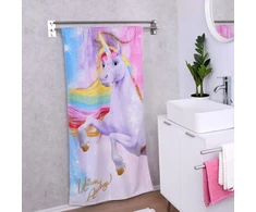 Herding Unicorn Academy veliūrinis rankšluostis 75 x 150 cm 100% medvilnės veliūras